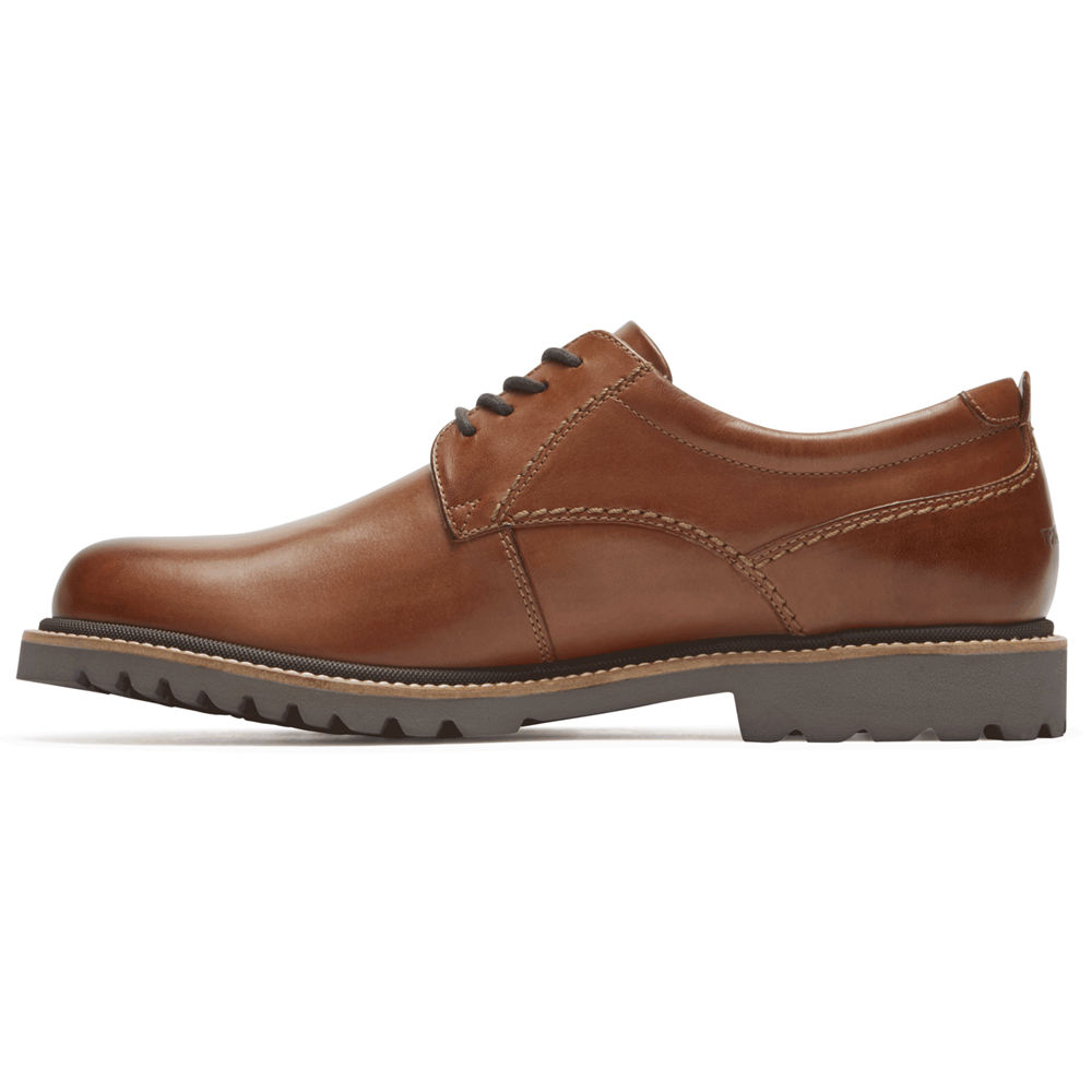 Oxfords Rockport Homem Marrom - Marshall Plain Toe - 40769BYDG